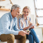 Couple having a discussion