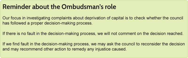 The ombudsman's role