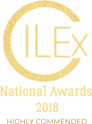 Highly commended for Private Client expertise at the CILEX National Awards 2018